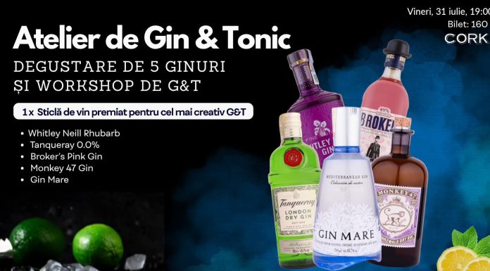 Atelierul de Gin Tonic la Corks Cozy Bar
